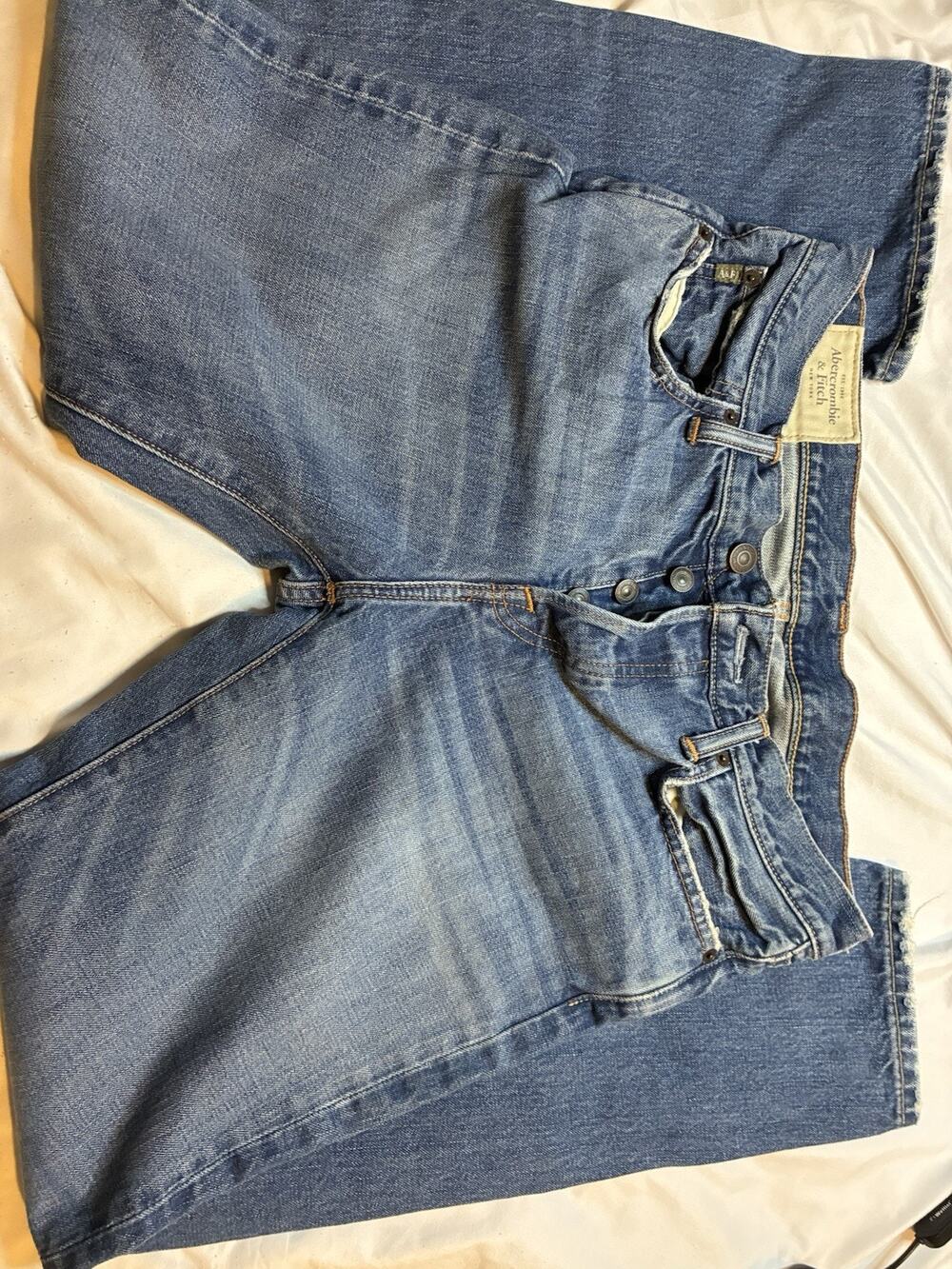Abercrombie & Fitch The A&F Classic Straight Leg Button Fly Jeans Mens Sz 32x30